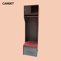Casier de vestiaire en panneau stratifié compact HPL pour salle de sport et casier de sport de football