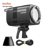Nouvelle lampe LED Godox LITEMONS LE200D de couleur blanche, éclairage vidéo COB pour la photographie, les vidéos courtes, le cinéma et le streaming en direct