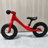Bicicletas de Carbono para Niños BXT, Bicicleta de Equilibrio para Niños de 2 a 6 Años, Bicicleta de Carreras para Niños con Cuadro de Carbono 3K y Ruedas de 12 Pulgadas