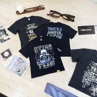 T-shirts décontractés pour hommes en coton/fibre de bambou à manches courtes avec imprimé « Cough Syrup » – Vente en gros