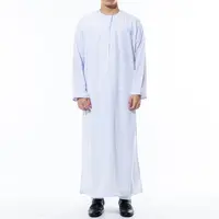 Men's Polyester Round Neck Arabian Robe, Ethnic Clothing