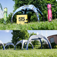 Tente de réception gonflable en PVC personnalisable, imperméable, avec souffleur électrique, installation facile pour fêtes en extérieur et publicité – Offre Spéciale
