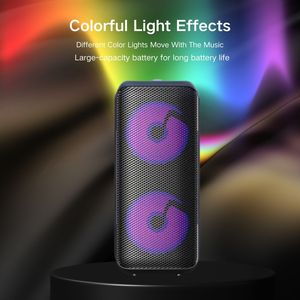 Mini Altoparlante per Feste 16W con Doppio Woofer da <span class=keywords><strong>4</strong></span> Pollici, Luci RGB Colorate, Type-C, TWS, Stereo, FM, USB, TF, Audio Surround a 360° - Product Image 3