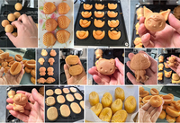 Machine à gaufres commerciale antiadhésive en forme de poisson, machine à Taiyaki à injection, équipement électrique pour snacks et street food