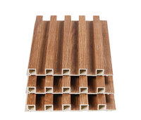 Panneau mural rainuré WPC couleur personnalisée, étanche, en bois-plastique pour décoration intérieure, garantie 5 ans