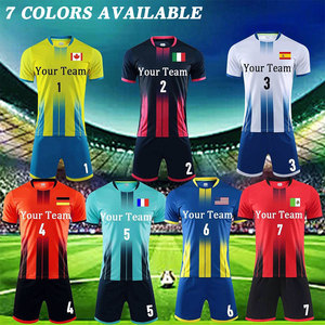 Maglie da calcio personalizzate Aibort in poliestere a maniche corte con nome, numero, logo della squadra, divisa da calcio personalizzata unisex - Product Image 5