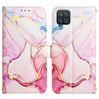 Sarung untuk Samsung A12/M12, Sarung Dompet Kulit PU untuk Samsung Galaxy A12