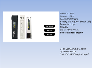 Pro Grade LS310 Hochpräzises TDS-Messgerät Digitaler Wasser qualitäts <span class=keywords><strong>tester</strong></span> für Trinkwasser für den Heimgebrauch - Product Image 6