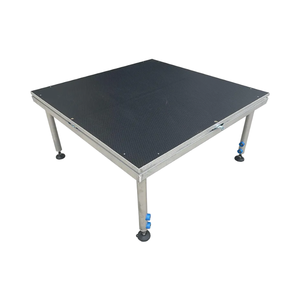 ESI <b>Stage</b> <b>Platform</b> Thick Aluminum Frame for Heavy Equipment Non-Slip 4-Leg Aluminum <b>Stage</b> with Anti-Skid Surface - Product Image 1