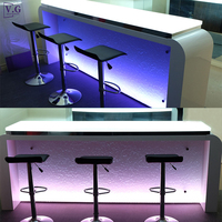 Comptoir de bar moderne sur mesure pour sous-sol et bar à café – Ensemble de meubles de bar