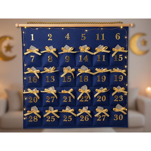 <span class=keywords><strong>Calendrier</strong></span> <span class=keywords><strong>de</strong></span> <span class=keywords><strong>l</strong></span>'<span class=keywords><strong>Avent</strong></span> du Ramadan <span class=keywords><strong>de</strong></span> 30 jours, <span class=keywords><strong>calendrier</strong></span> <span class=keywords><strong>de</strong></span> <span class=keywords><strong>l</strong></span>'<span class=keywords><strong>Avent</strong></span> du Ramadan Moubarak pour enfants, organisateur mural en tissu à 30 poches pour la décoration du Ramadan - Product Image 2