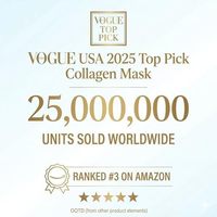 Mascarilla Facial Coreana de Colágeno Hidratante, Reafirmante y Antienvejecimiento para Piel Seca, Vegana, No Probada en Animales, Sin Parabenos ni Sulfatos