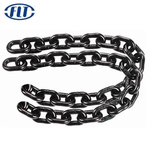 China Manufacturer Welded Lifting Chain Black Chain Strong Alloy Steel G80 Chain