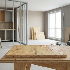 Panneau de particules de 18 mm <span class=keywords><strong>d</strong></span>'épaisseur, panneau <span class=keywords><strong>OSB</strong></span> pour cloisons intérieures et substrats de meubles dans les appartements de petite et moyenne taille - Product Image 1