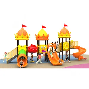 2023 New Style China Factory Manufactured Plastic Kids Outdoor Playground Play Park With Kids Slide