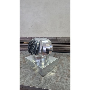 Campana de Chimenea Rectangular Impulsada por el Viento, Ventilador de Techo Industrial de Acero Galvanizado, Uso Exterior Independiente, para Gases de Combustión y Aire - Product Image 3