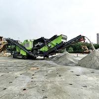 Concasseur mobile sur chenilles 300 TPH, station de concassage à percussion pour calcaire et déchets de construction, livraison en 40 jours, CE ISO
