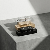 Boîte de rangement magnétique personnalisée en métal pour jeu de dés en métal massif, différentes couleurs d'électrodéposition, fabrication OEM en petites séries