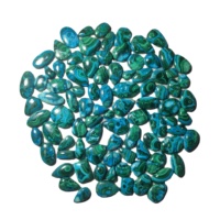 Perle de Chrysocolle Naturelle Malachite Guérison Pierres Précieuses Lâches Cabochon de Jade Quartz Blanc Lisse de Haute Qualité