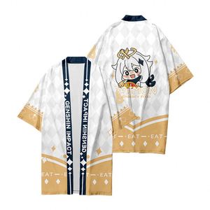 10 Styles Zhong Li Ke Qing Paimon Cosplay T-Shirt Cape Kimono Japonais Long Anime Haori Yukata Vêtements Unisexe - Product Image 4