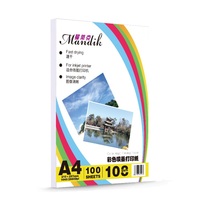 Papel Mate de Doble Cara A4 de 250 g/m², 50 Hojas por Paquete, Papel Recubierto para Impresión de Tinta de Color