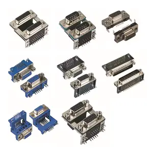 D-SUB connector DR15 female 36pin 25pin twin male plug 90 degree DIP board end welding wire type D-SUB connector