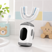 Cepillo de Dientes Eléctrico Automático en Forma de U Carepik, Ultrasónico, con Cerdas Suaves, Resistente al Agua IPX7, Carga Inductiva, para Adultos