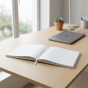 Libro de Mensajes de Deseos para Invitados de Boda, Diario de Cuero PU Personalizado, Cuaderno Creativo y Moderno para Fiestas de Boda con Papel en Blanco - Product Image 1
