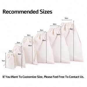 Sac à cordon en toile de coton avec logo personnalisé imprimé, double cordon, pour cadeaux, sacs à main et chaussures - Product Image 3