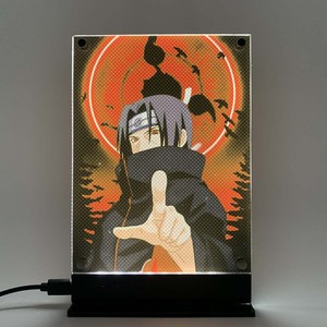 <span class=keywords><strong>Led</strong></span> rétro-éclairé poster <span class=keywords><strong>Itachi</strong></span> Anime veilleuse pour chambre veilleuse décor salle de jeux 02 lampes de table signe <span class=keywords><strong>Itachi</strong></span> - Product Image 2