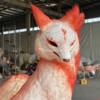 Accessoire animatronique pour escape room, bestiole mythique réaliste, animal animatronique réaliste, modèle de renard à neuf queues