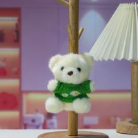 Porte-clés ours en peluche style guérison, jouet en peluche doux, petit cadeau créatif pour amis