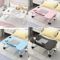 Nouveau bureau pliable pour ordinateur portable pour lit et canapé, bureau portable pour ordinateur portable, plateau de lit, table de bureau pour l'étude et la lecture, plateau de lit