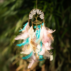 Attrape-rêves moyen Décorations murales fantaisie pour la maison Décoration murale en forme d'étoile Boho Flat Dream Catcher Macramé Tenture murale - Product Image 1