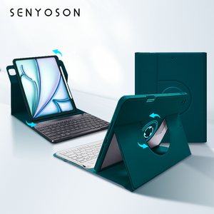 SYX Premium 360 °   Étui Clavier Rotatif pour iPad - Protection <span class=keywords><strong>de</strong></span> Grade Militaire avec Clavier Rétroéclairé Rechargeable Étui pour iPad Cove - Product Image 2