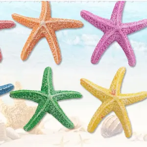 Aquarium Colorful starfish Plastic Mini artificial starfish for Fish Tank decoration