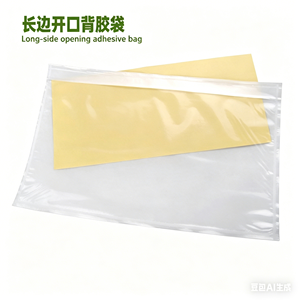 Factory Wholesale Adhesive Backed Packing List Enclosed Bag High Quality Clear PE Self Stick Pouch Custom Printed Logo - Product Image 1
