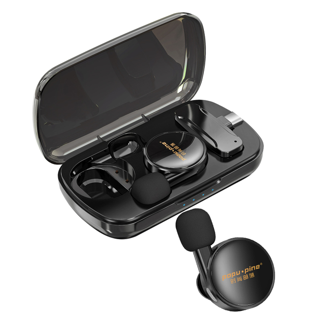 Professional Wireless Lavalier Microphone for YouTube Live Stream Podcast Portable Wireless Microphone with Charging Case