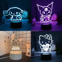 Lampe de nuit LED 3D amusante lampe intelligente décoration de bureau personnalisée lampes LED lampes de nuit cadeau femmes cadeaux de noël décor de chambre à coucher