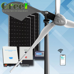 Sistema Híbrido Solar Eólico de 5KW, Conectado a la Red o Fuera de la Red, con Pantalla de Datos en Tiempo Real para Casa o Granja - Product Image 3