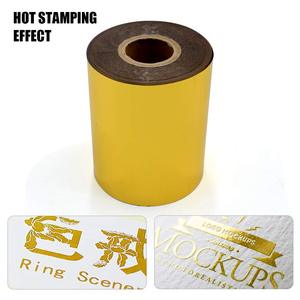 <span class=keywords><strong>1.2</strong></span> x 400ft pelle abbronzante macchina PU trasferimento di calore anodizzato dorato decorazione fai da te panno pacchetto scatola stampa a caldo carta stagnola - Product Image 5