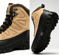 Bottes de randonnée tactiques montantes pour hommes, doublure en maille, embout anti-collision, semelle extérieure en caoutchouc antidérapante et résistante à l'usure, pour activités de montagne en extérieur