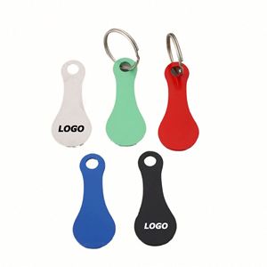 Custom Stainless Steel Shopping Cart Token Keychain - <b>Creative</b> Promotional Key Ring Accessory for Supermarket Use - Product Image 1
