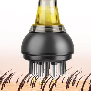 Masseur de cuir chevelu portable mini avec brosse peigne et applicateur d'huile capillaire pour traitement des racines - Product Image 1