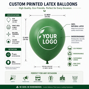 Ballons publicitaires personnalisés avec logo, ballons <span class=keywords><strong>d</strong></span>écoratifs imprimés sur mesure avec logo pour la publicité et la <span class=keywords><strong>d</strong></span>écoration - Product Image 3