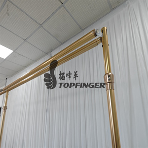 Topfinger 2025 precio barato tubo dorado y cortina boda cortinas tela techo cortina forma <span class=keywords><strong>de</strong></span> <span class=keywords><strong>onda</strong></span> decoración <span class=keywords><strong>de</strong></span> techo - Product Image 4