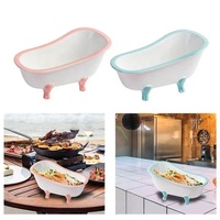 180ml Creatieve Macaron Kleur Tiki Dessert Schaaltjes Sorbet Smoothie Milkshake Koud Drankje Bakje Badkuipvormige Keramische Saladeschaal