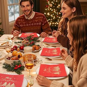 <span class=keywords><strong>Tovaglioli</strong></span> di <span class=keywords><strong>Carta</strong></span> Personalizzati per Feste con Stampa in Lamina, Design Stampato per Matrimoni, Natale e Cocktail - Product Image 6