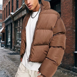 Veste d'hiver matelassée pour homme Falmouth, grande taille, imperméable, fermeture éclair, coupe classique, rembourrage en coton, légère, coupe-vent décontracté - Product Image 3