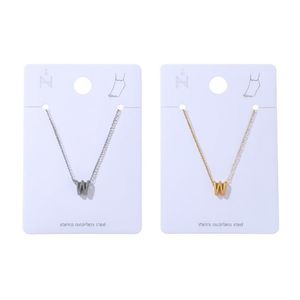 Cavigliera Tobiller con lettera W in acciaio inossidabile, design minimalista, gioielli alla moda per donna - Product Image 4